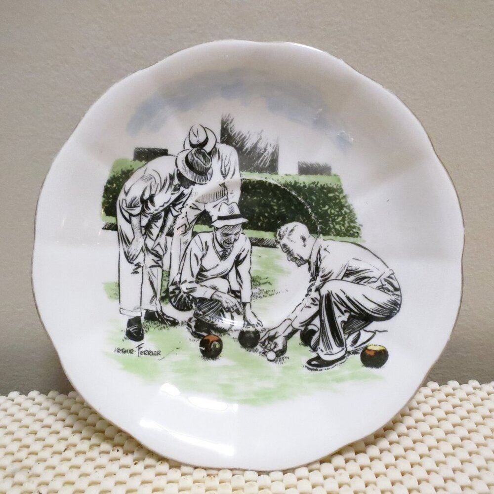 Royal Albert "Bowls" Saucer(Only) Signed by Arthur Ferrier Bone China no teacup